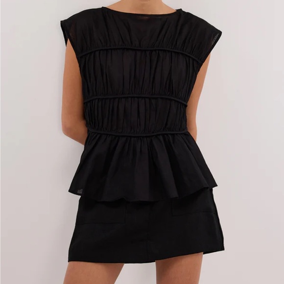 COPY - DISSH EVA BLACK LINEN SKORT NWT - Picture 5 of 5